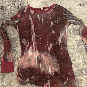 Buckle sheer long sleeve